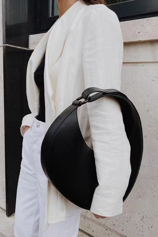 Amora™ Italian Niche Design Crescent Hobo Shoulder Bag