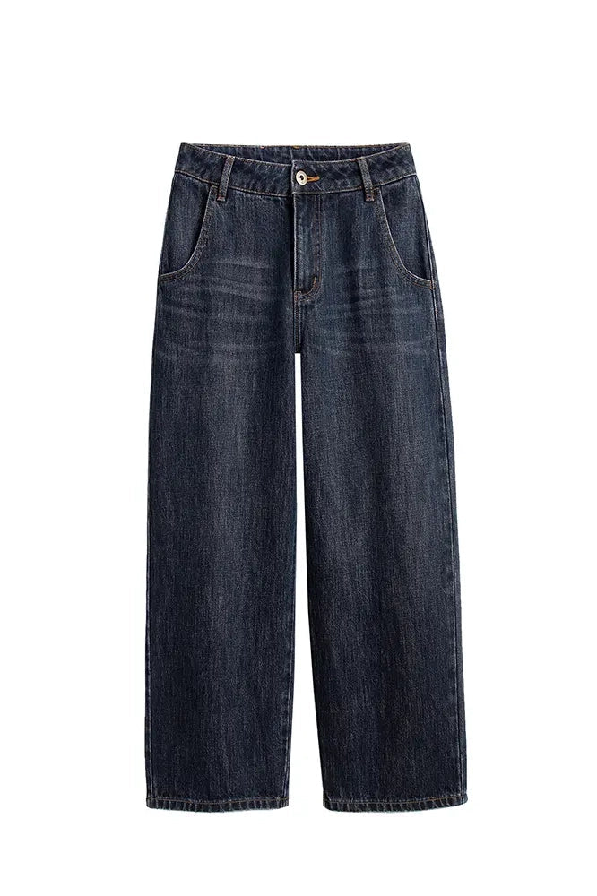 Amora™ Eski Para Vintage Düz Jeanler