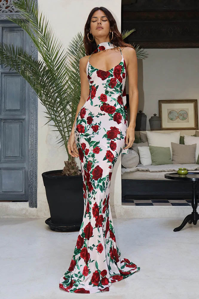 Amora™ Whispers of Spring – Floral V-Neck Dress