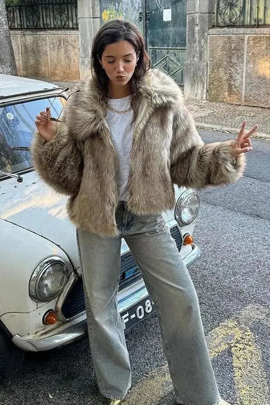 Amora™ Şık Suni Deri Ceket