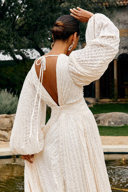 Amora™ Allegory Elsa Cream Maxi Dress