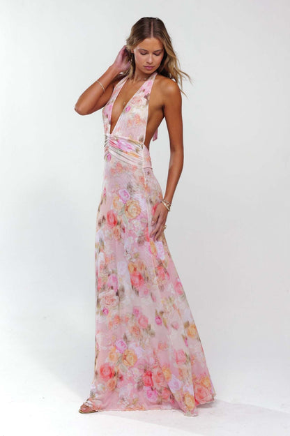 Amora™ Camoni Polka Dot Diary Maxi Dress