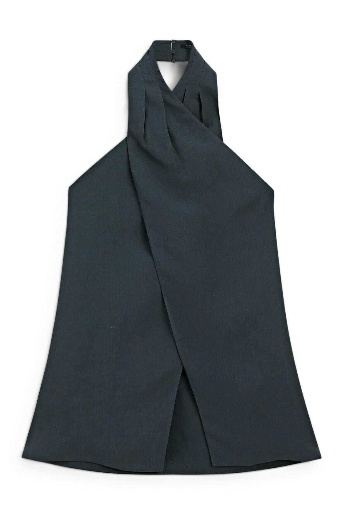 Amora™ Halter Neck Back Neckline Top - Blue