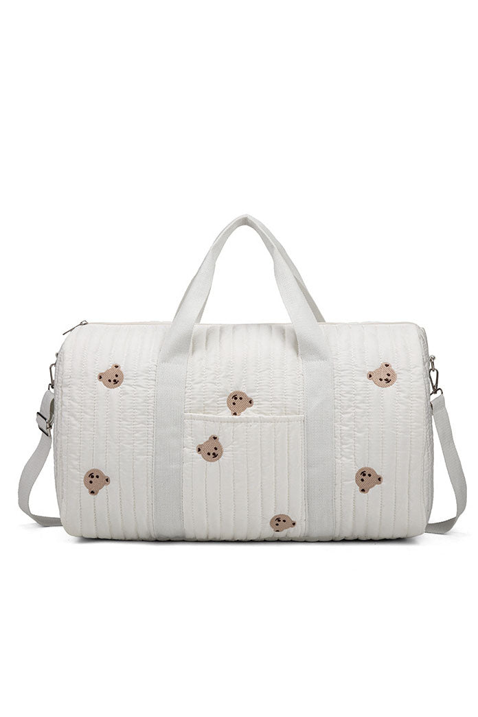 Amora™ Summer New Bear Embroidery Boston Bag