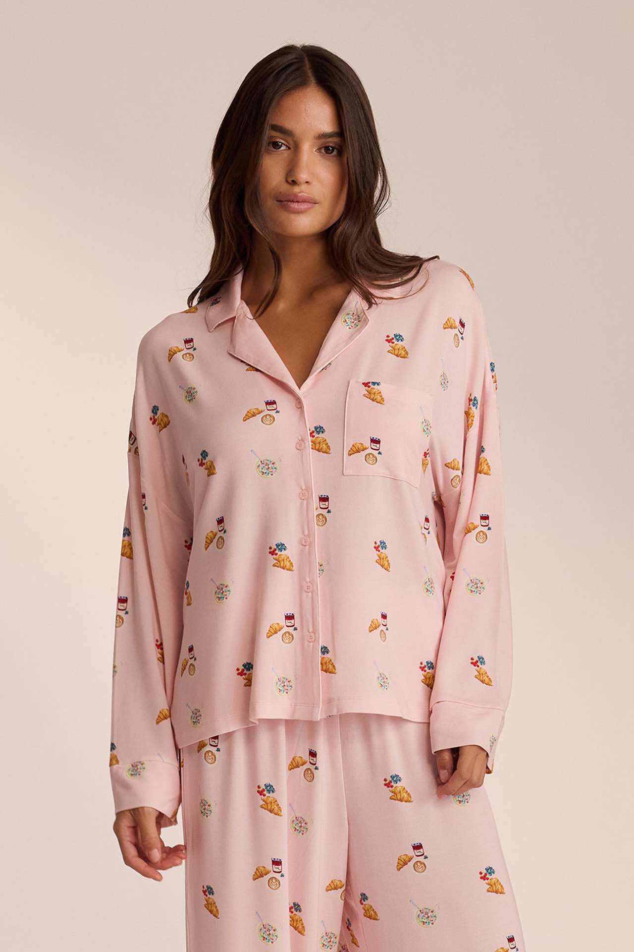 Amora™ Yemek Baskılı Pijama Takımı