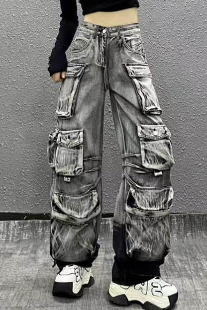 Amora™ Gradient Kargo Paraşütçü Jeanleri