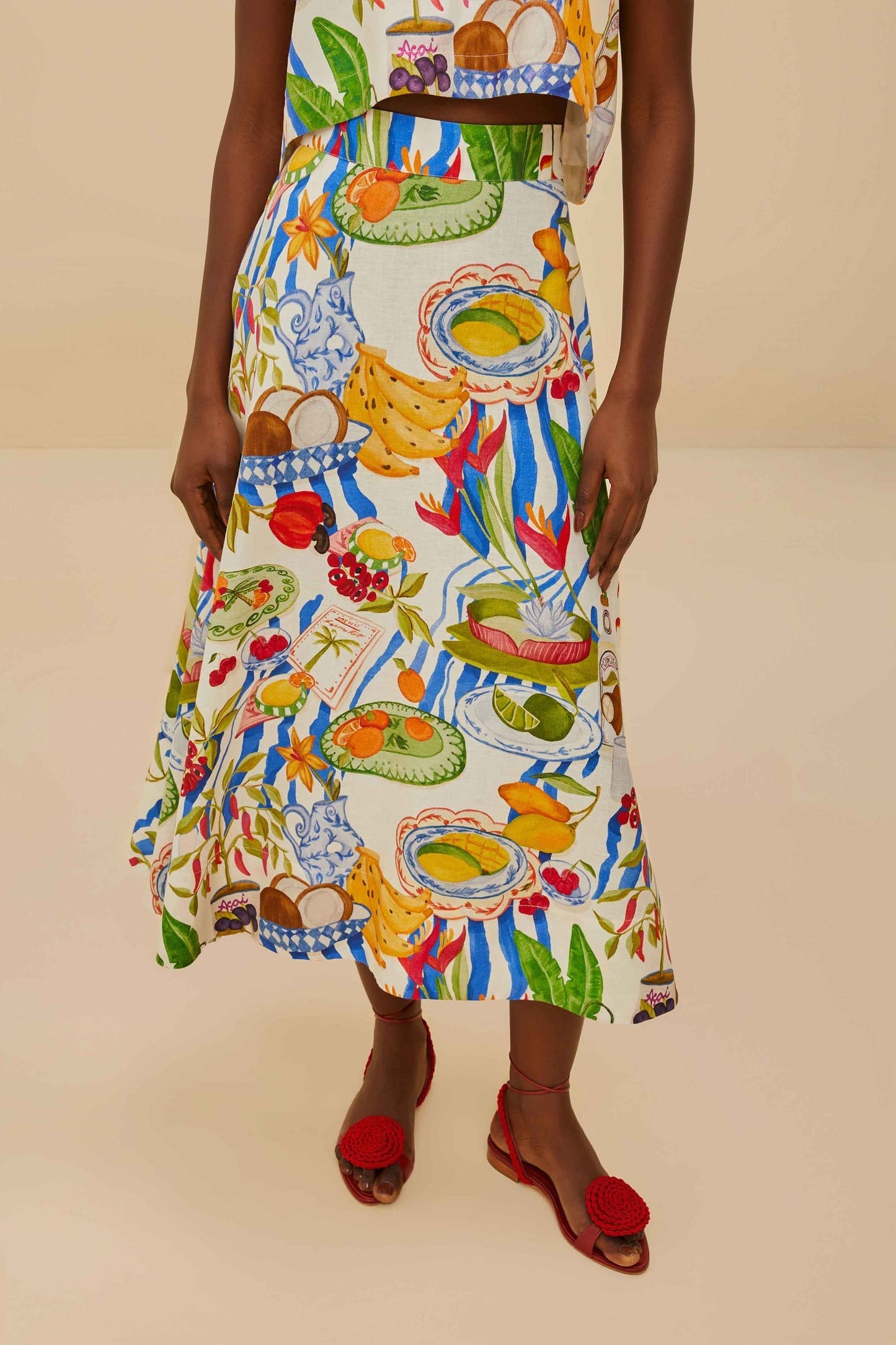 Amora™ Holiday Joy Fruit Color Skirt Set