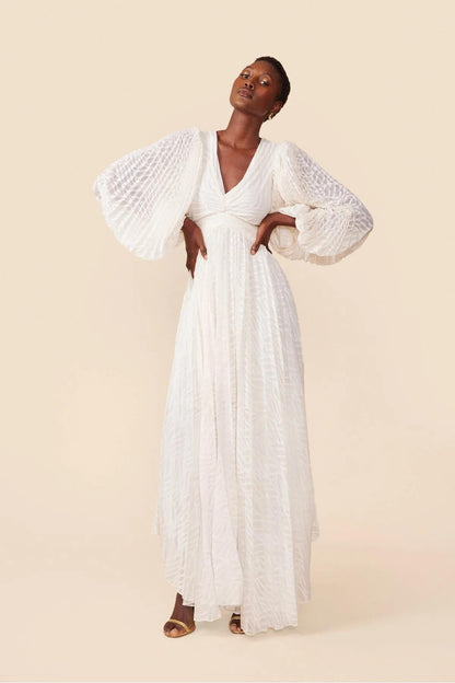 Amora™ Allegory Elsa Cream Maxi Dress