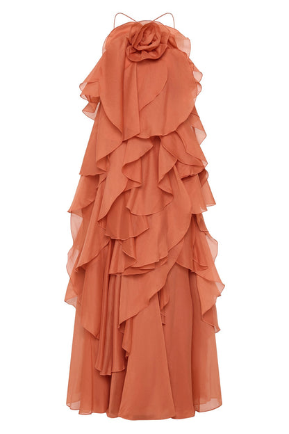 Amora™ Tartar Castle Stacks Maxi Dress