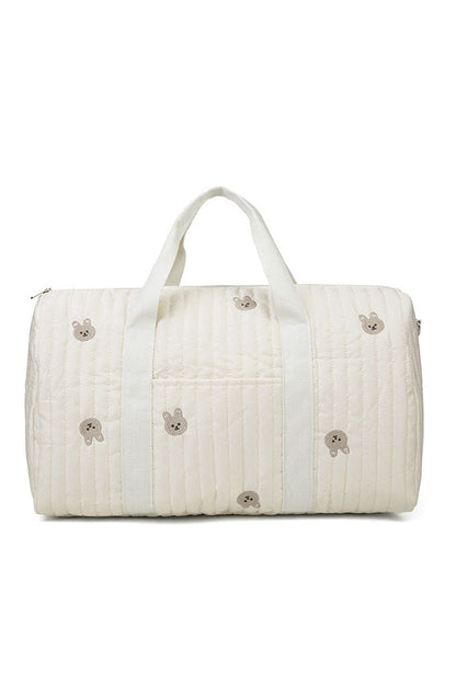 Amora™ Summer New Bear Embroidery Boston Bag