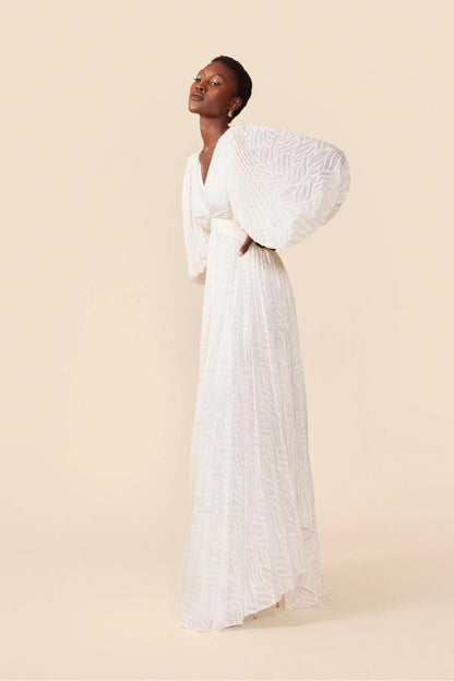 Amora™ Allegory Elsa Cream Maxi Dress