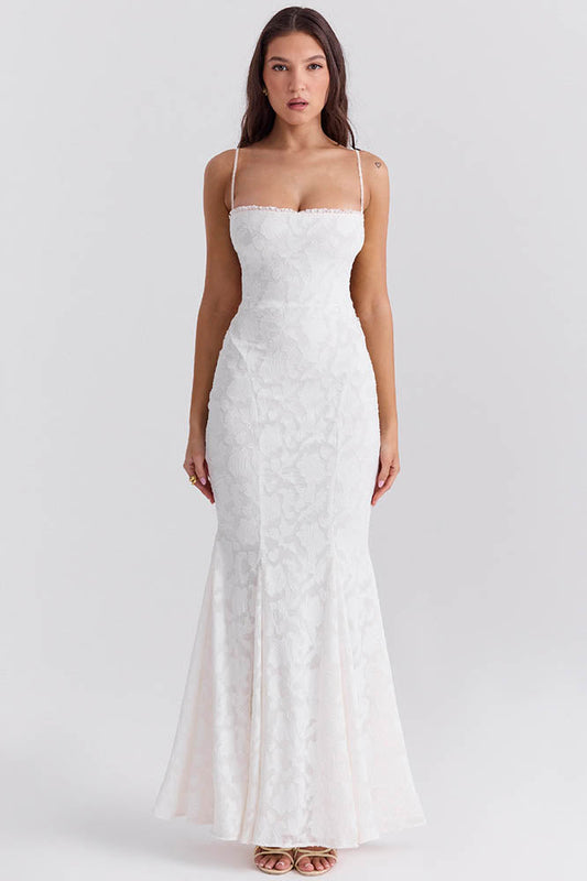 Amora™ Tied Allure – Backless Slim Dress