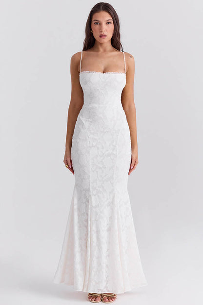 Amora™ Tied Allure – Backless Slim Dress