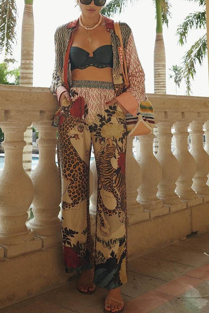 Amora™ Leopard Print Casual Set
