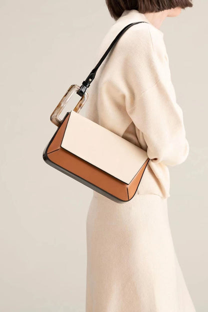 Amora™ Cute Style Trendy Color-Block Patchwork Bag