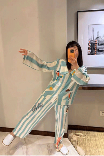 Amora™ Orman Yürüyüşü Uzun Pijama Takımı