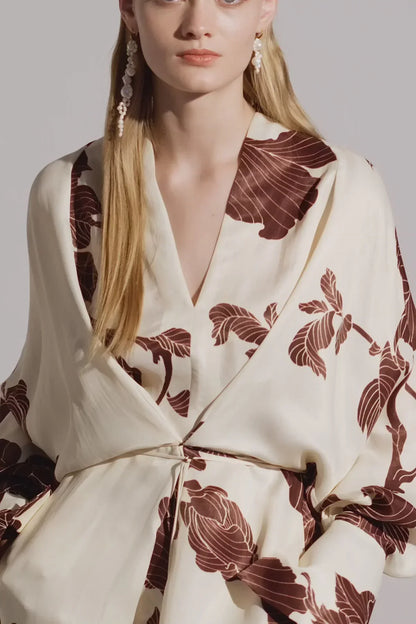 Amora™ Origami Baskılı Kimono Elbise
