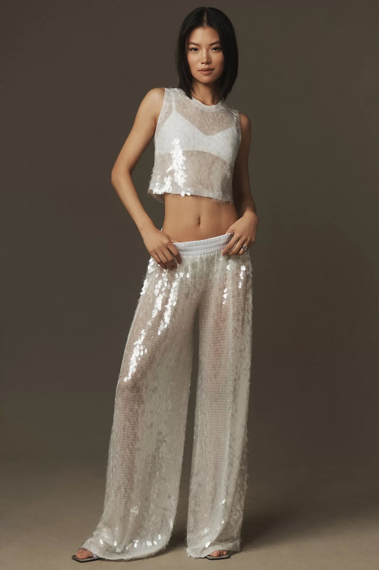 Amora™ Boyfriend Payetli Pantolon