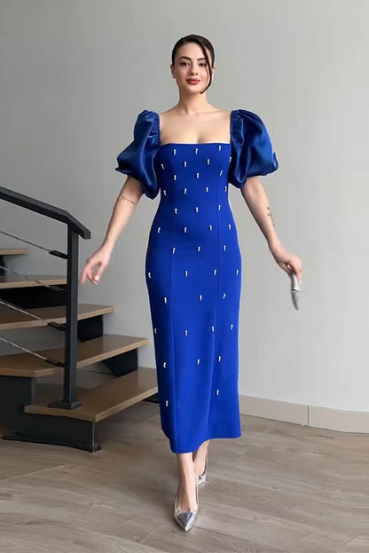 Amora™ Echoes of the Past – Polka Dot Bodycon Dress