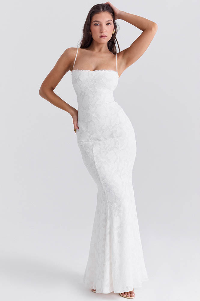 Amora™ Tied Allure – Backless Slim Dress