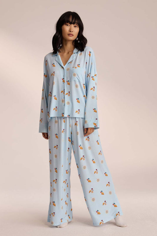 Amora™ Yemek Baskılı Pijama Takımı