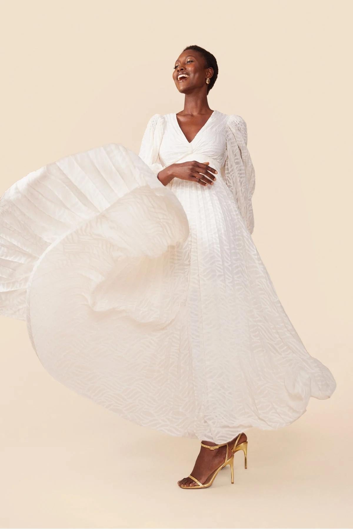 Amora™ Allegory Elsa Cream Maxi Dress