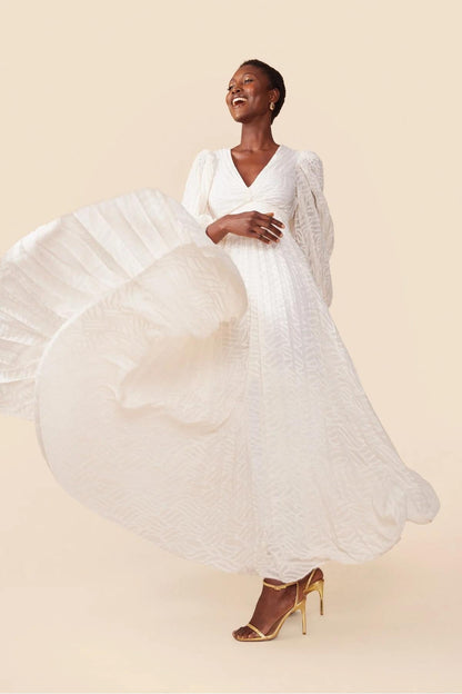 Amora™ Allegory Elsa Cream Maxi Dress