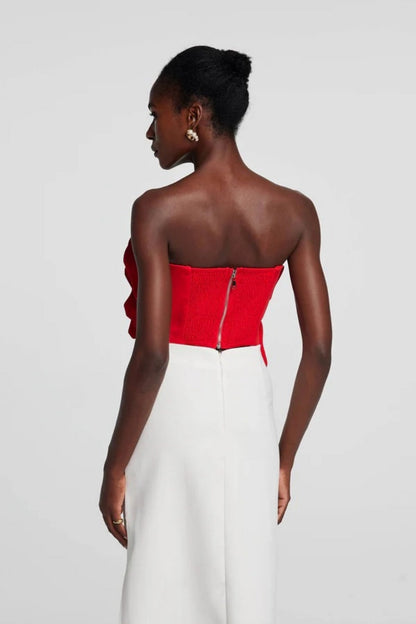 Amora™ Scarlet Bloom Sculpted Top