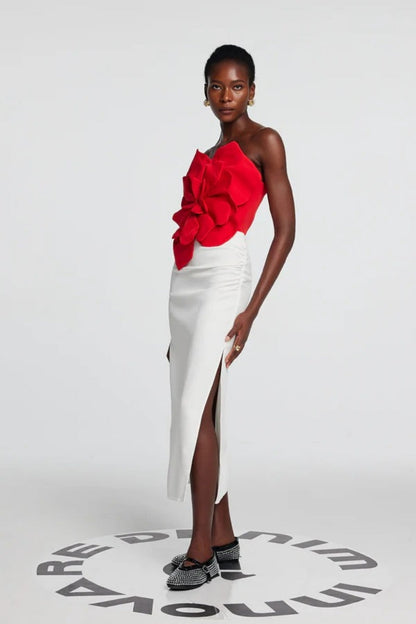 Amora™ Scarlet Bloom Sculpted Top