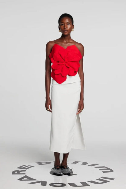 Amora™ Scarlet Bloom Sculpted Top