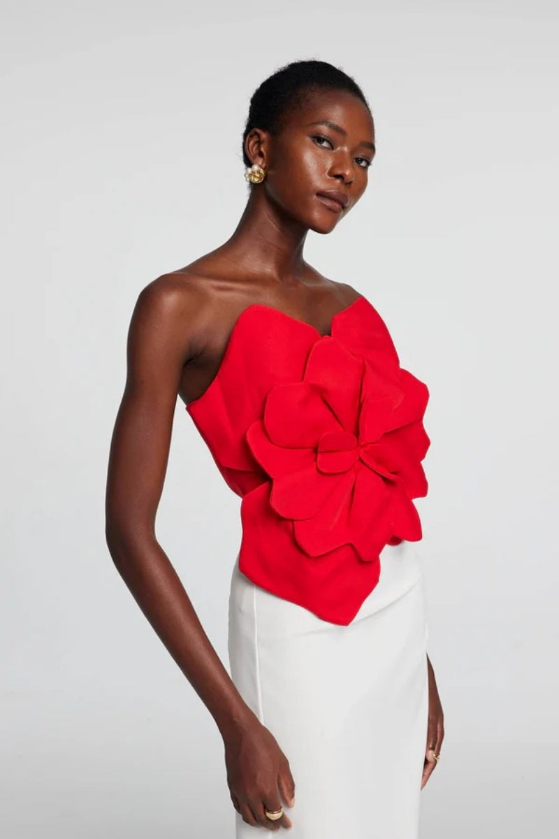 Amora™ Scarlet Bloom Sculpted Top