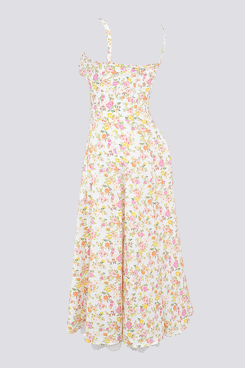 Amora™ Athenais Çiçekli Dantelli Maxi Elbise