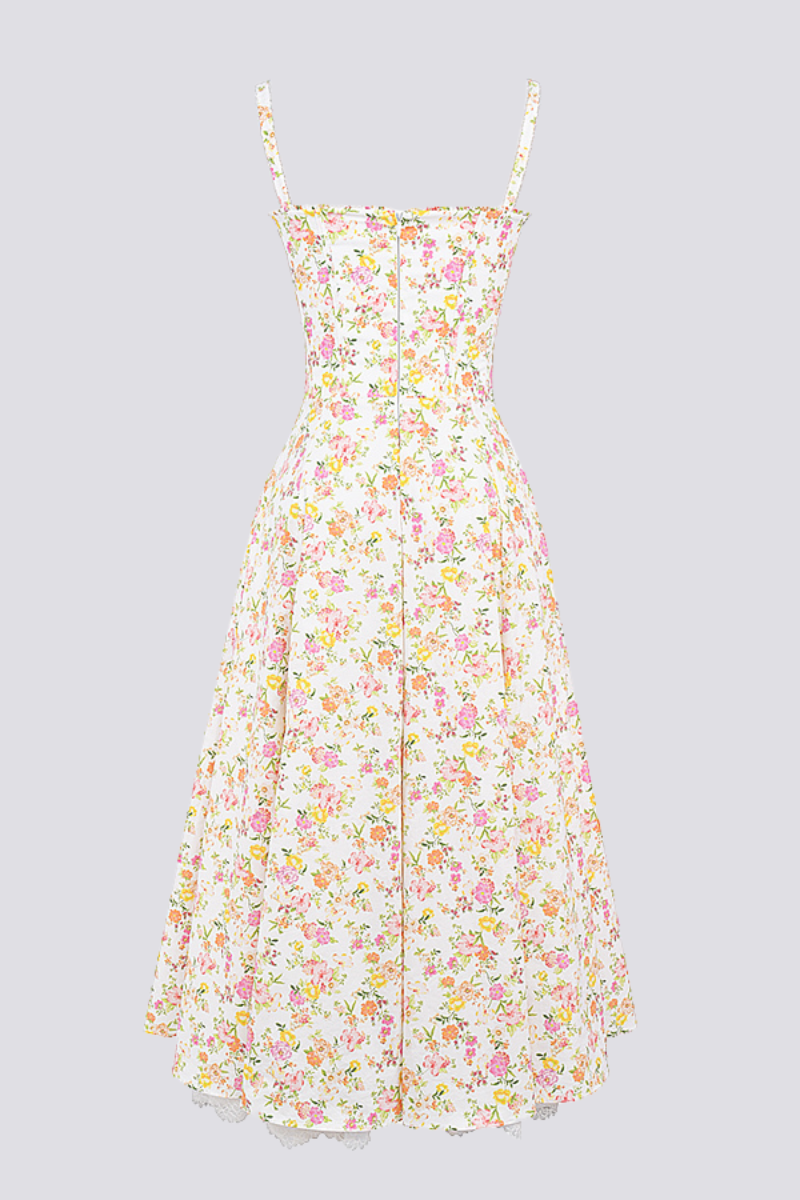 Amora™ Athenais Çiçekli Dantelli Maxi Elbise