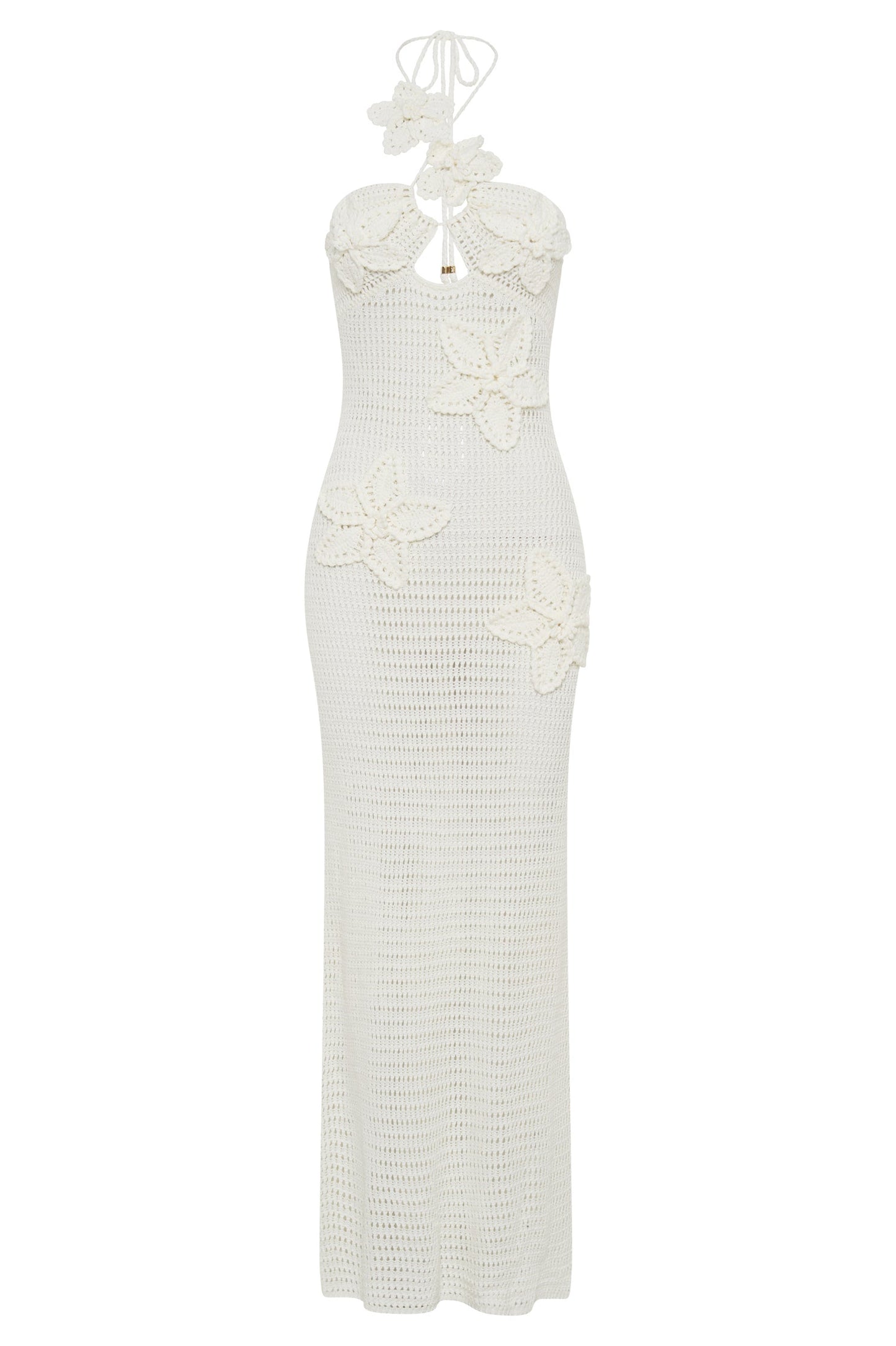 Amora™ Beverly Floral Aplike Tığ İşi Uzun Elbise