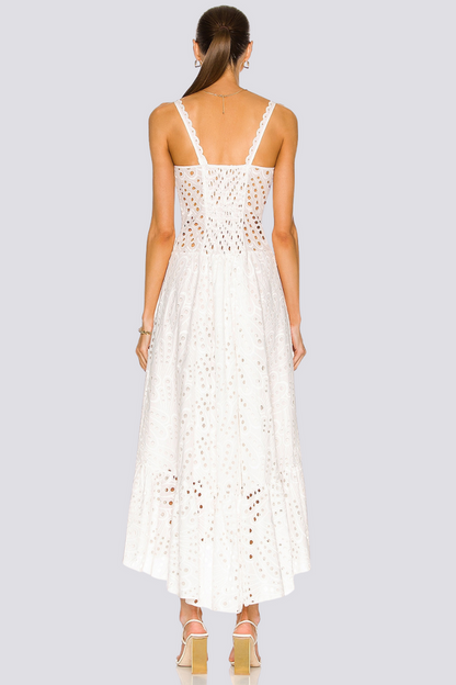 Amora™ Cassandra Spaghetti Hollow Maxi Elbise