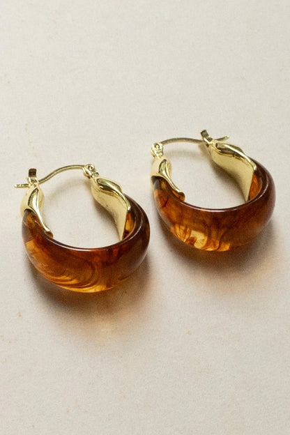 Amora™ Amber Half Hoop Earrings