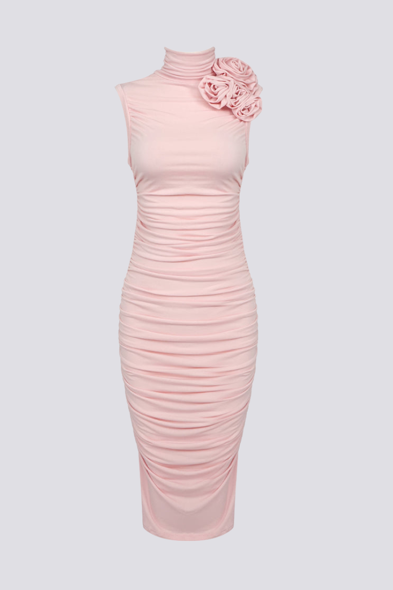 Amora™ Cléophée Çiçekli Dantelli Midi Elbise