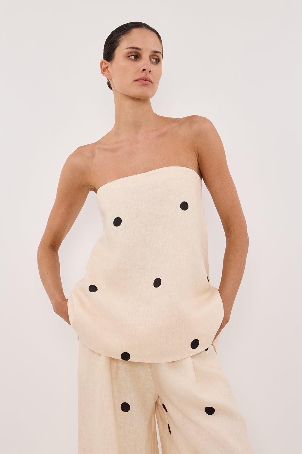 Amora™ Polkadot Pantolon Takım