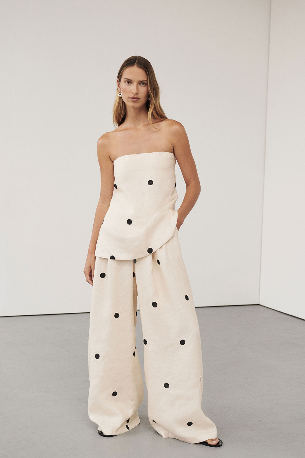 Amora™ Polkadot Pantolon Takım