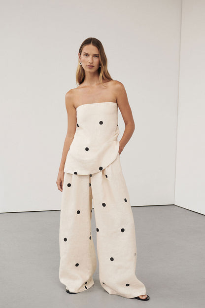 Amora™ Polkadot Pantolon Takım