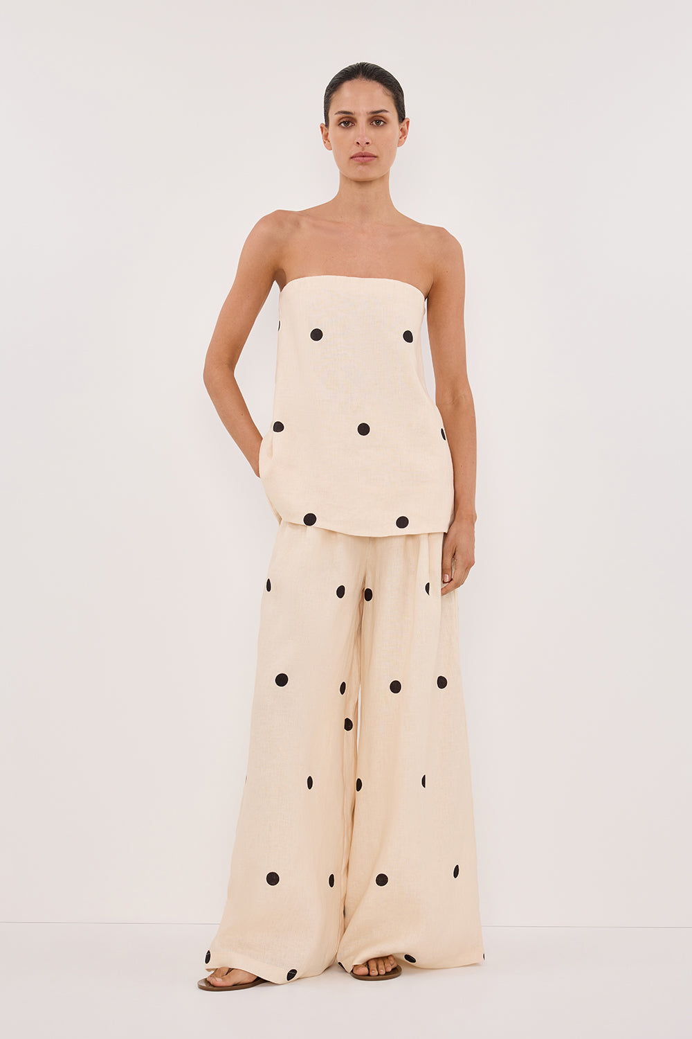 Amora™ Polkadot Pantolon Takım