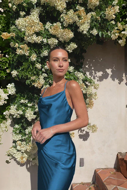 Amora™ Willow Uzun Elbise - Lacivert
