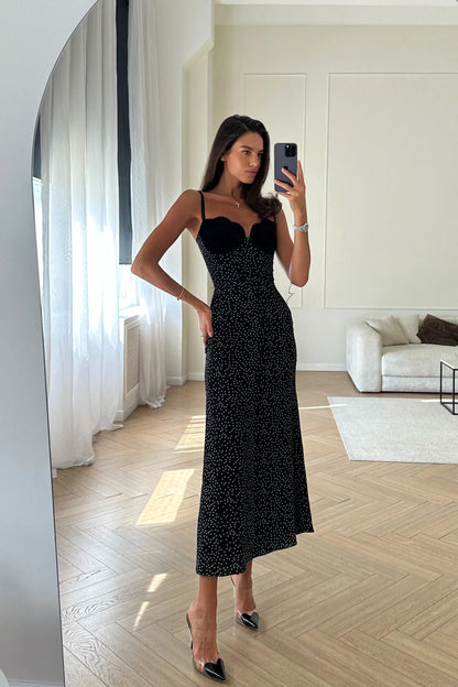 Amora™ Lucinda Tek Omuz Maxi Kayık Elbise