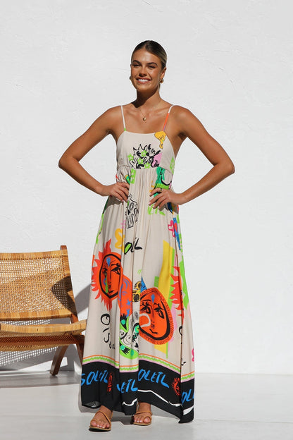 Amora™ Dasha Elbise TURUNCU MULTİ