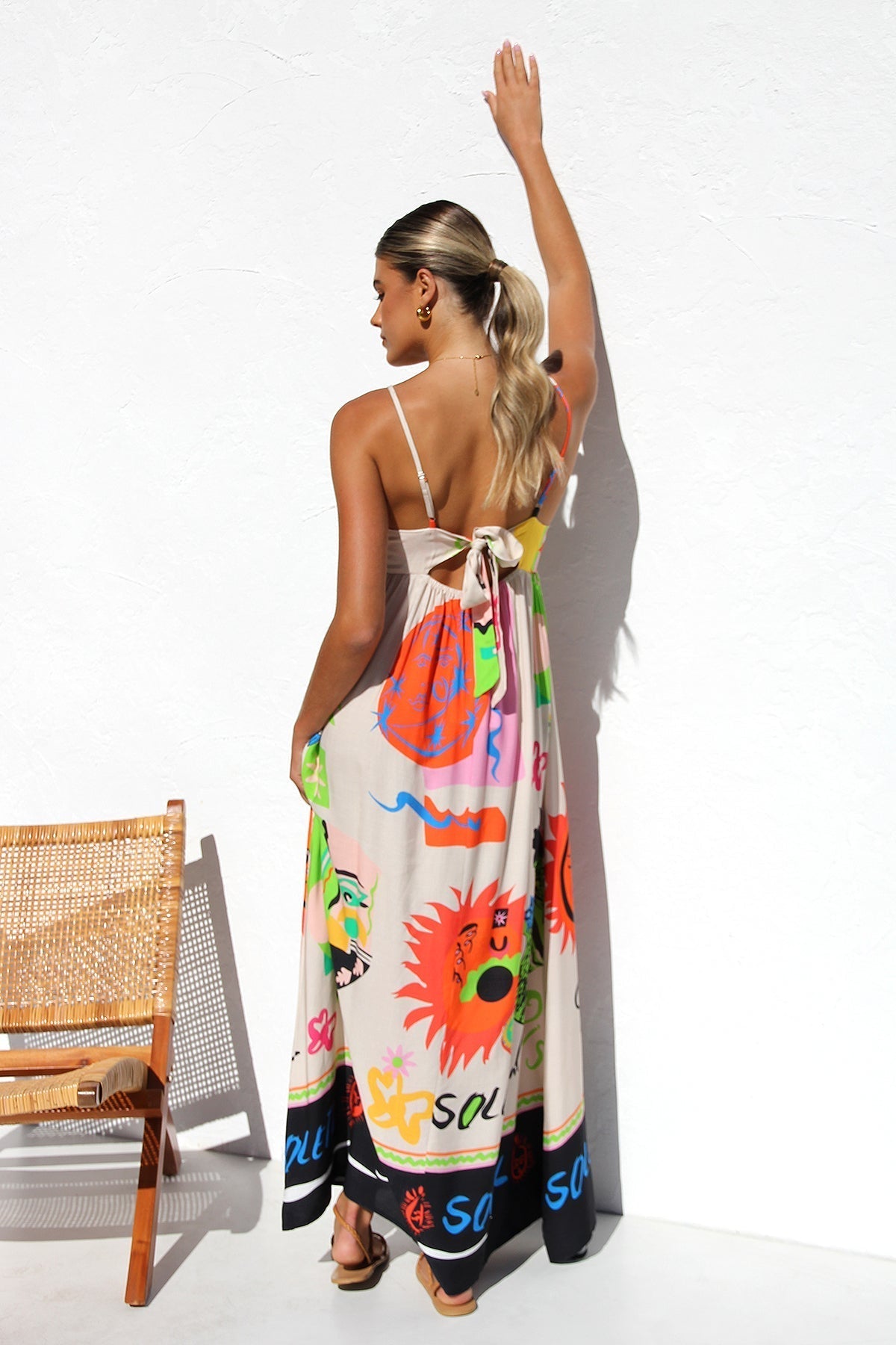 Amora™ Dasha Elbise TURUNCU MULTİ