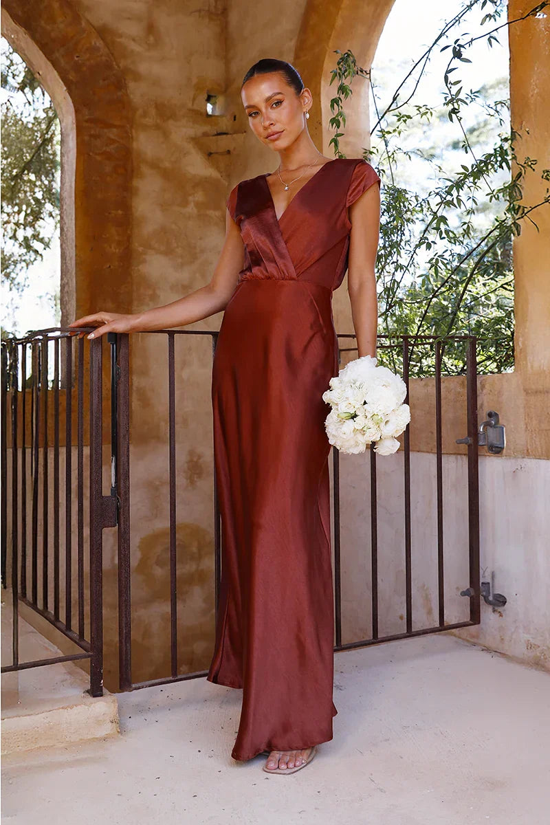 Amora™ Selma Uzun Elbise - Pas