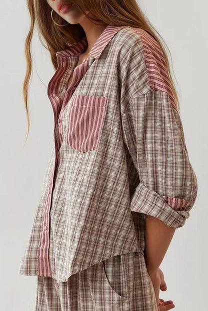 Amora™ Gök Mavisi Bol Ek Parçalı Pijama Takımı