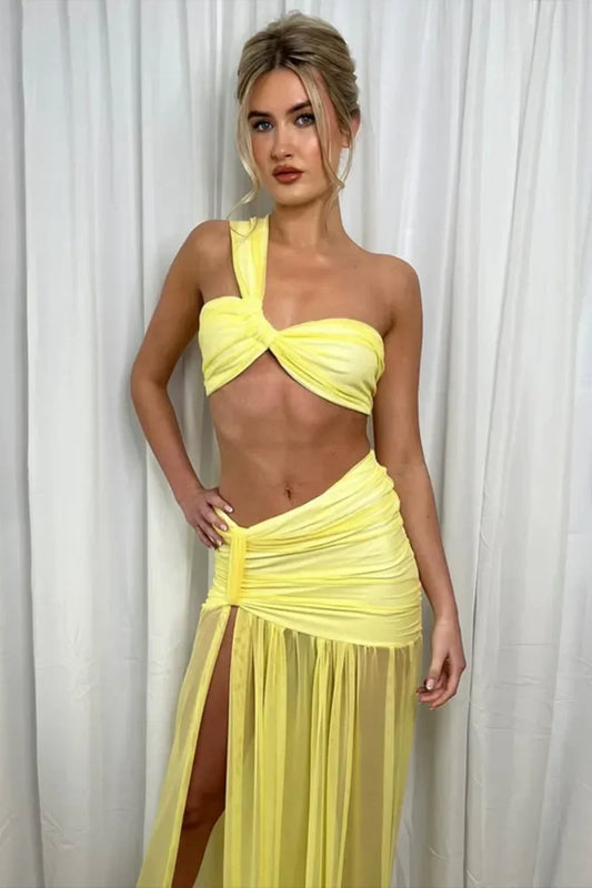 Amora™ Sexy Bikini Top Mesh Hip Skirt