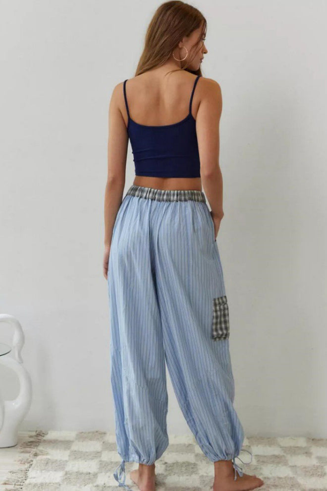 Amora™ Gök Mavisi Bol Ek Parçalı Pijama Takımı