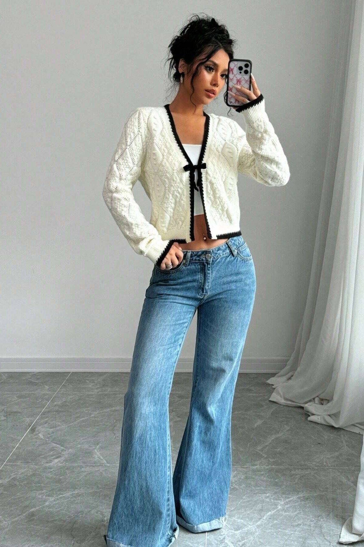 Amora™ Seksi V Yakalı Hırka